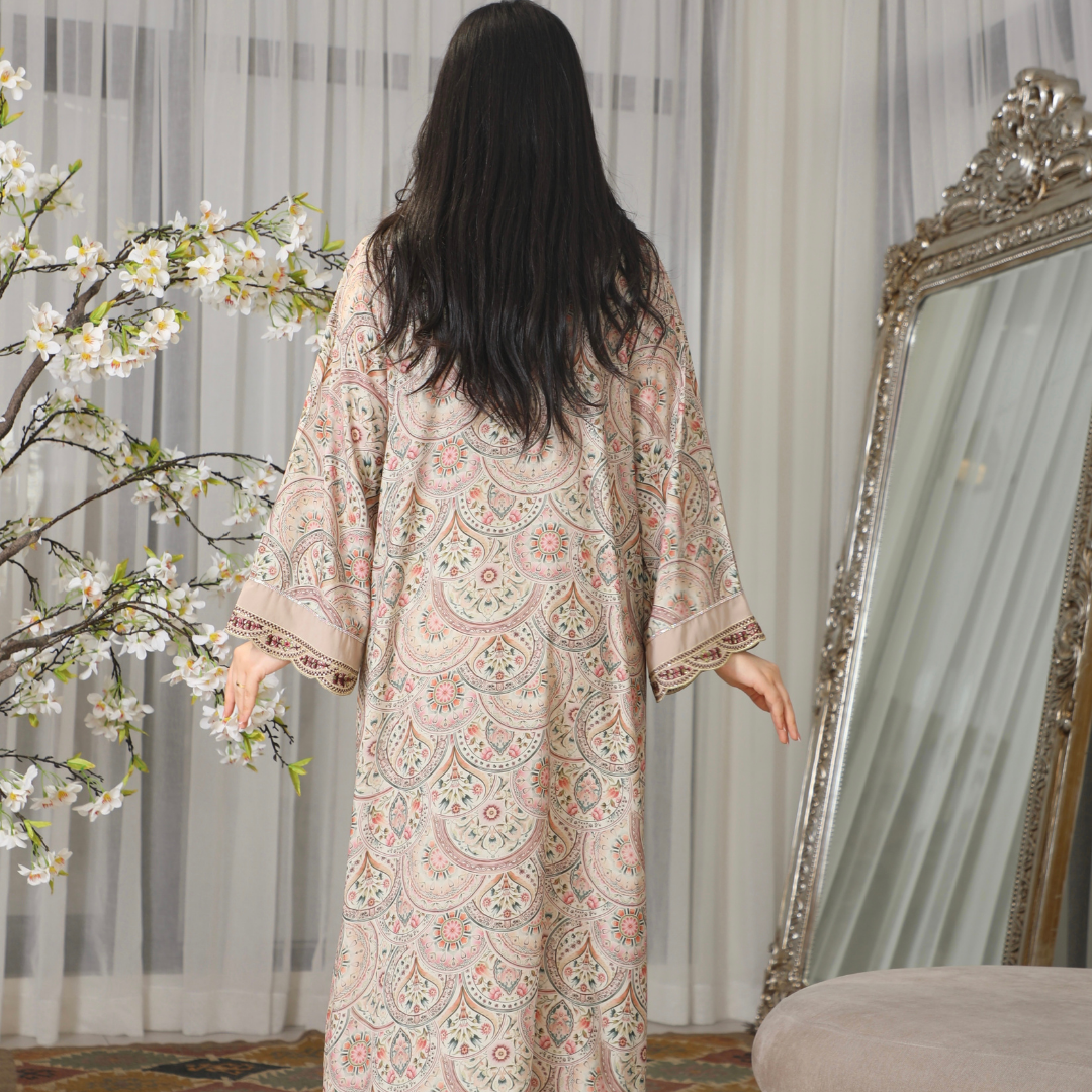 BintAlBilad Saudi Summer Jalabiya For Women New Collection Luxury Designs - 4350