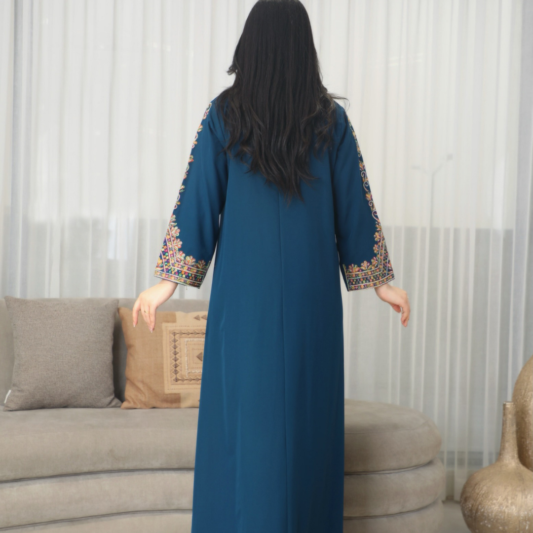 BintAlBilad Saudi Summer Jalabiya For Women New Collection Luxury Designs - 4325