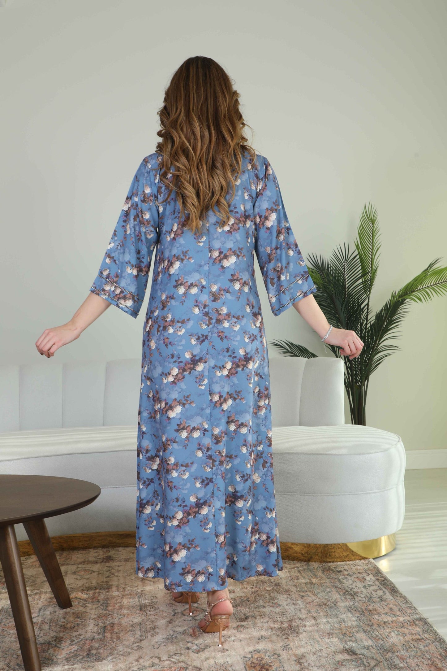 BintAlBilad Saudi Summer Jalabiya For Women New Collection Luxury Designs- 4264