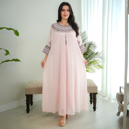Bint Al-Bilad New Summer Collection 2025 | Stylish Jalabiyas & Kaftans - 4498