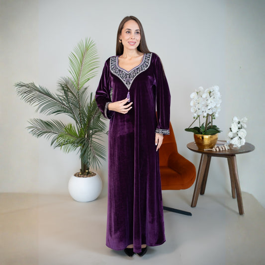 Elegant winter jalabiya with a distinctive modern design - DB214