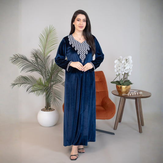 Elegant winter jalabiya with a distinctive modern design - DB217