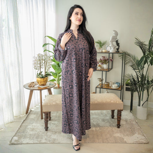 Elegant winter jalabiya with a distinctive modern design - DB235