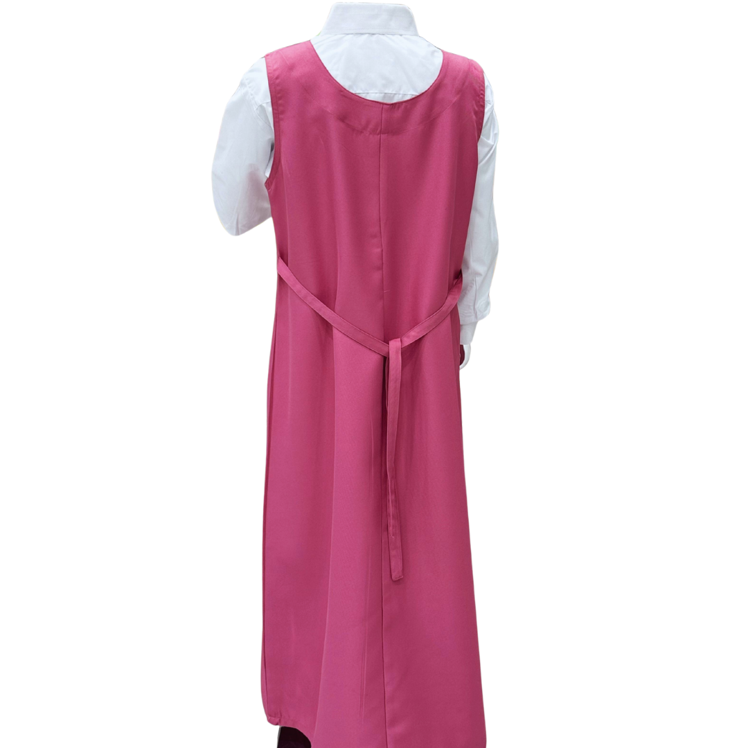 Saudi Girls’ School Uniform – Pink Jumper with White Shirt (Style - four)