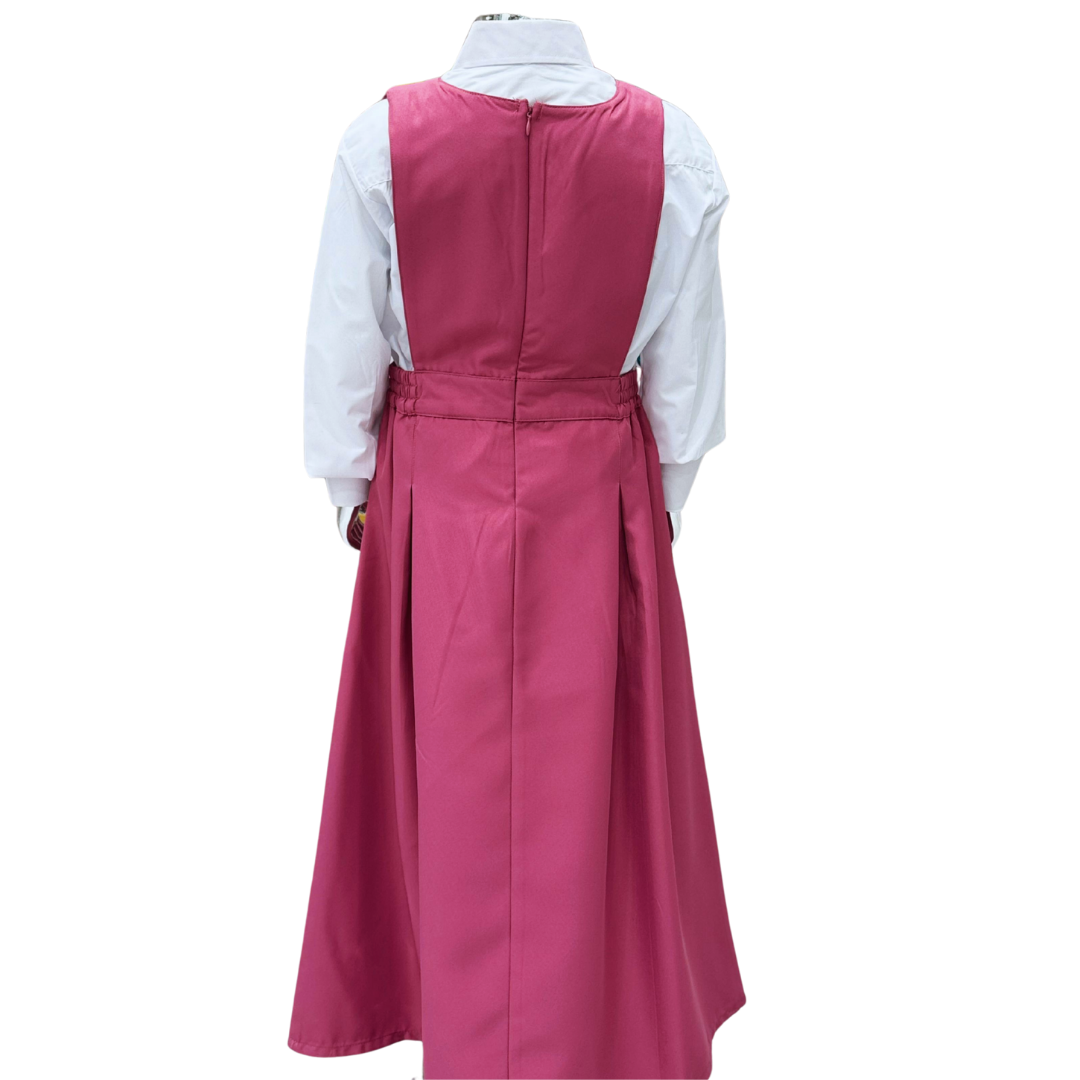 Saudi Girls’ School Uniform – Pink Jumper with White Shirt (Style - five)