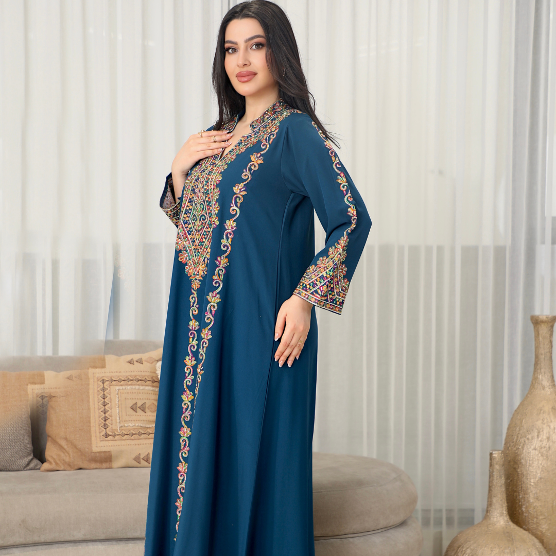 BintAlBilad Saudi Summer Jalabiya For Women New Collection Luxury Designs - ZR596