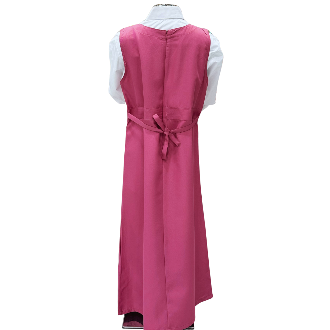 Saudi Girls’ School Uniform – Pink Jumper with White Shirt (Style - eight)