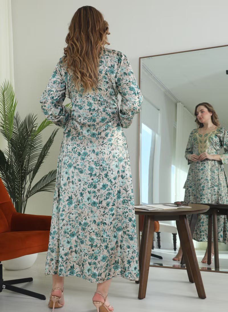 BintAlBilad Saudi Summer Jalabiya For Women New Collection Luxury Designs - ZR531