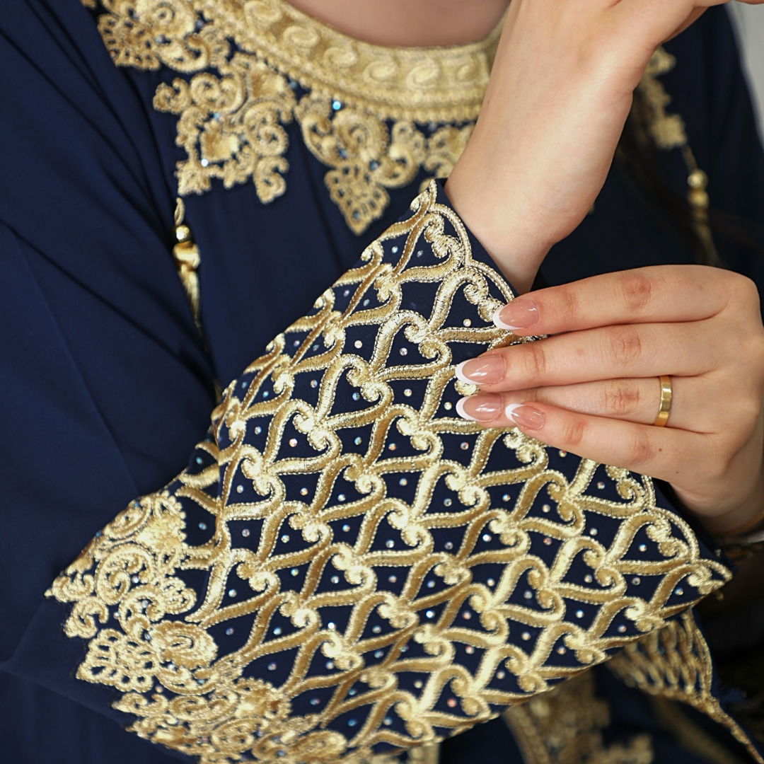 BintAlBilad Saudi Summer Jalabiya For Women New Collection Luxury Designs - 4336