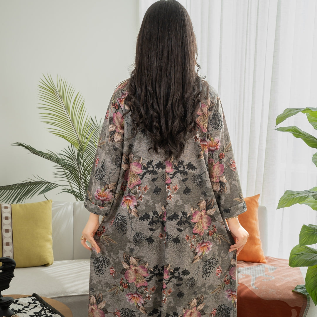 Elegant winter jalabiya with a distinctive modern design - DB237