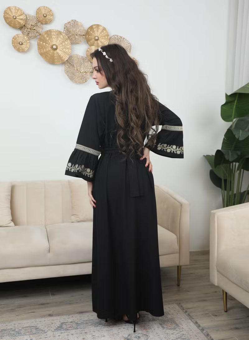 BintAlBilad Saudi Summer Jalabiya For Women New Collection Luxury Designs - 3938
