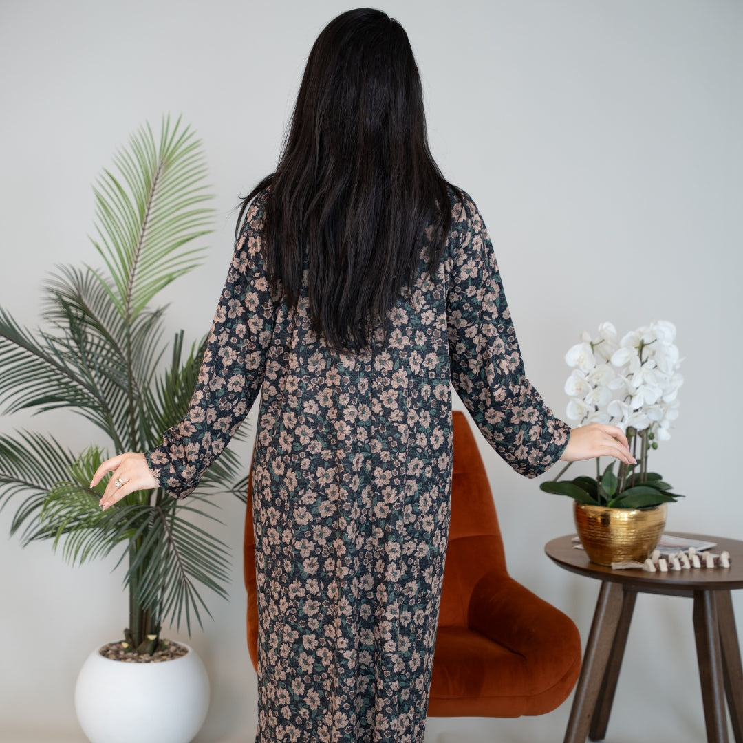 Elegant winter jalabiya with a distinctive modern design - DB228