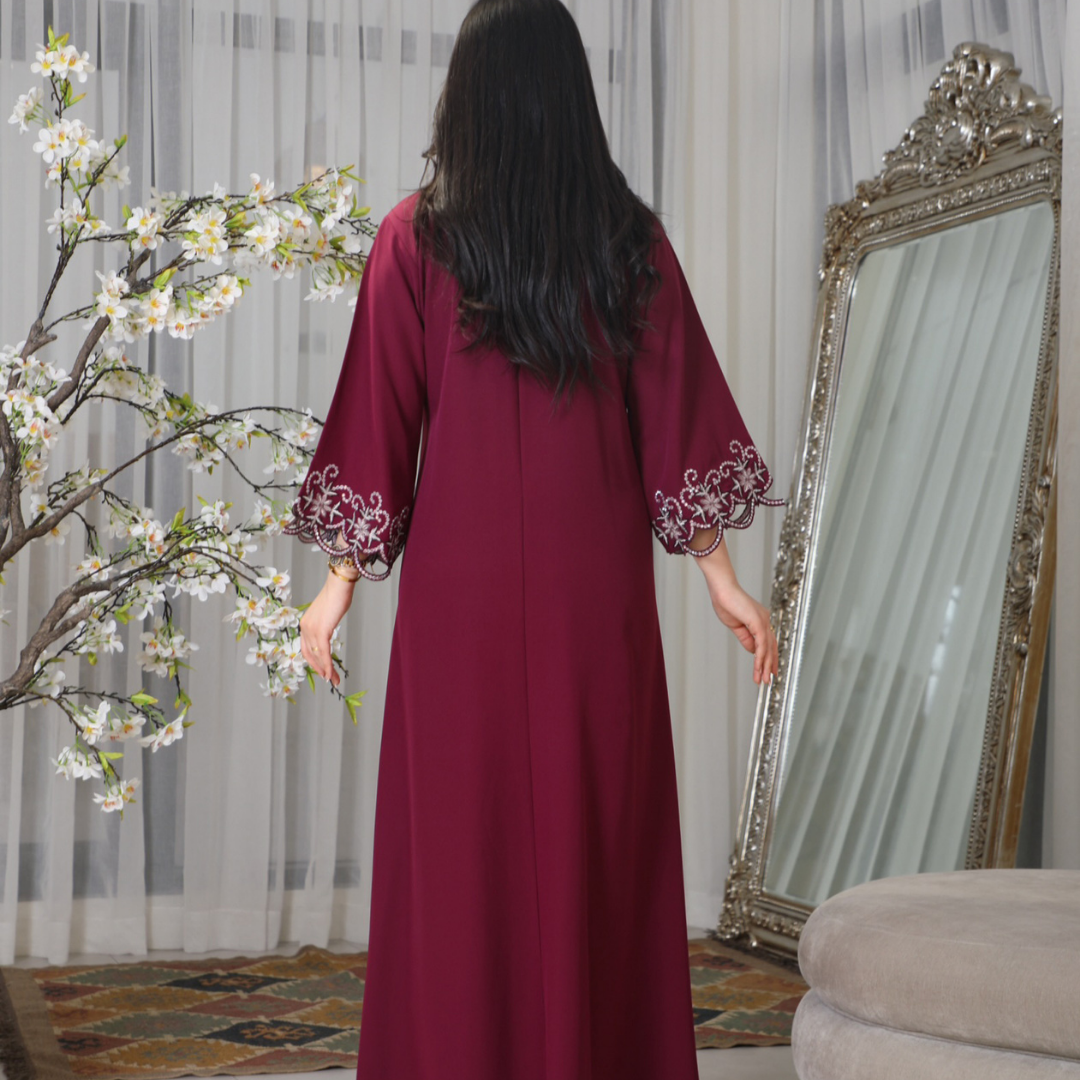 BintAlBilad Saudi Summer Jalabiya For Women New Collection Luxury Designs - 4336