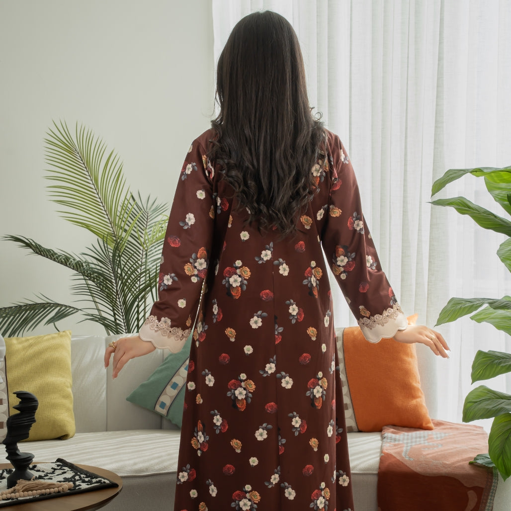 Elegant winter jalabiya with a distinctive modern design - 4584