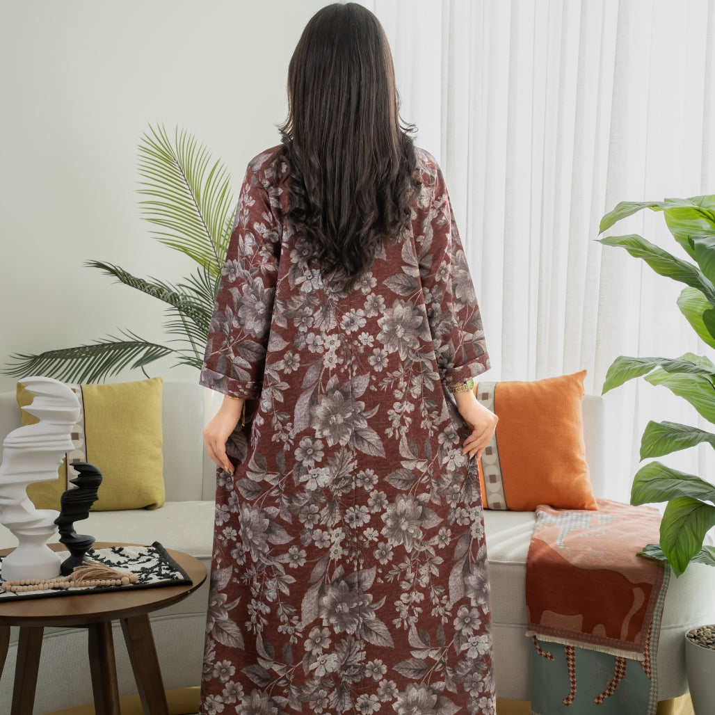 Elegant winter jalabiya with a distinctive modern design - DB239