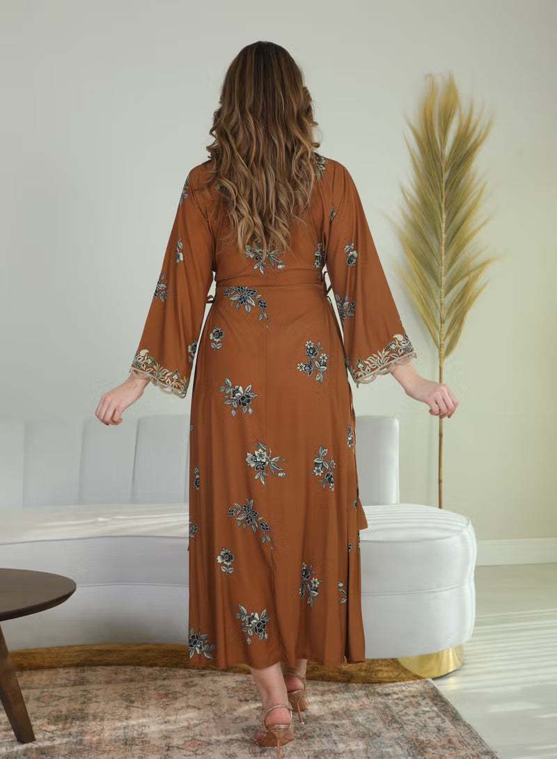 BintAlBilad Saudi Summer Jalabiya For Women New Collection Luxury Designs - 4152