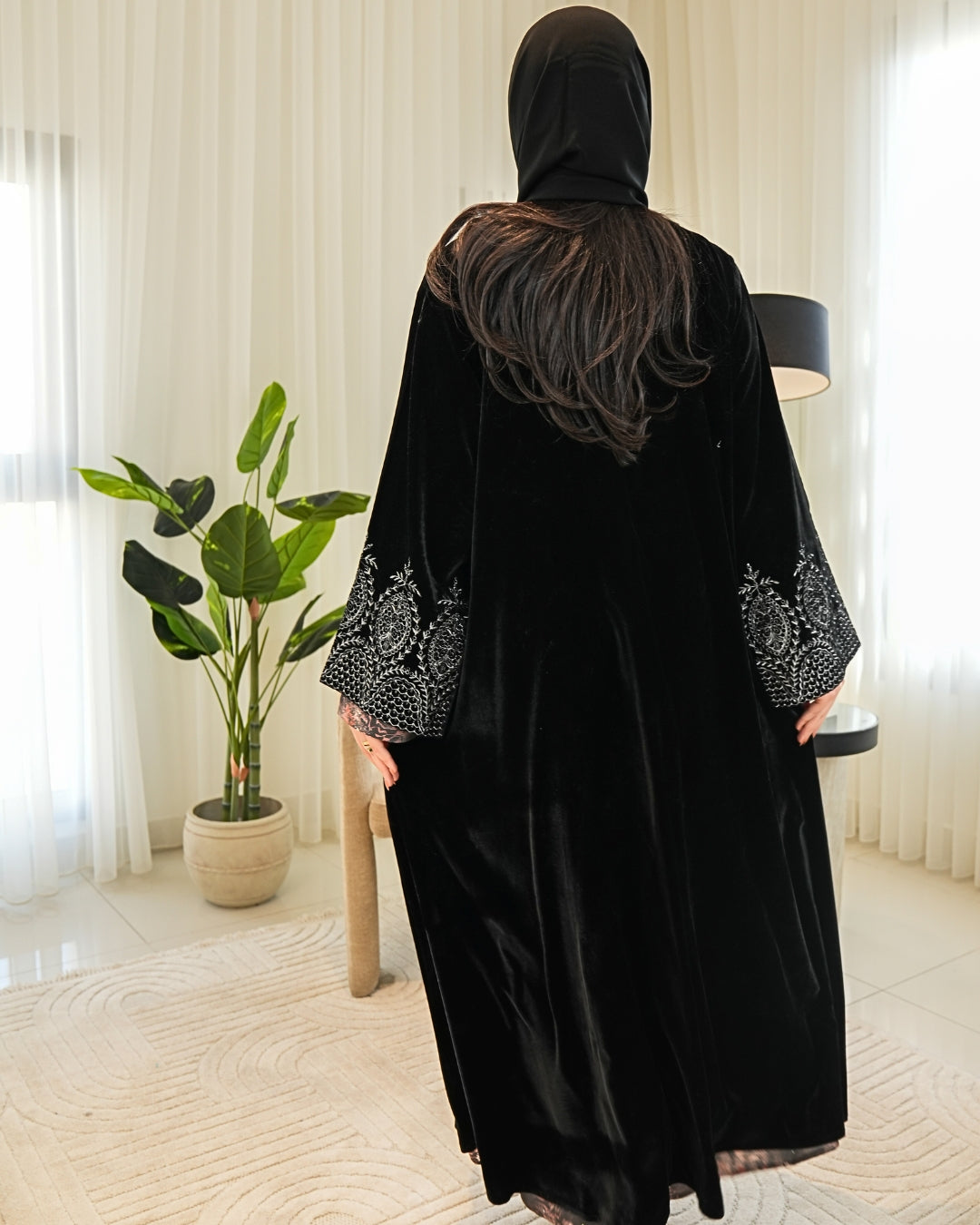 Winter Classic Abaya with Modern Cut – Timeless Modest Style By Bint Al Bilad - AB009