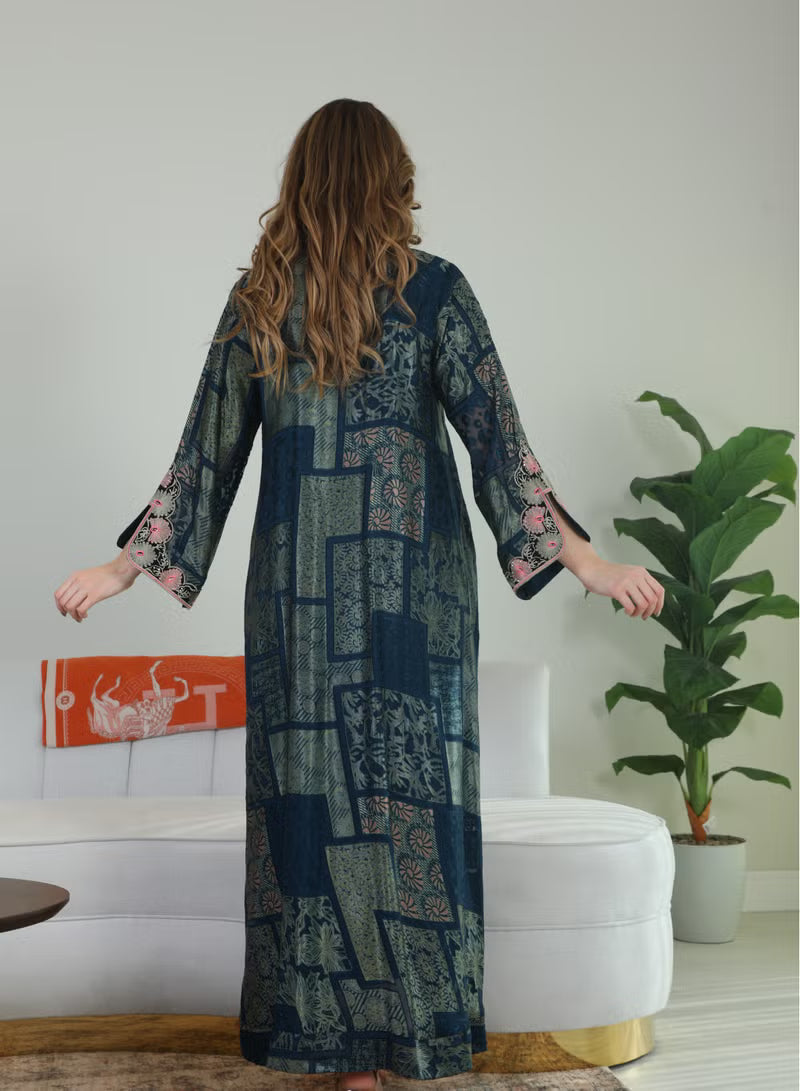 BintAlBilad Saudi Summer Jalabiya For Women New Collection Luxury Designs - ZR415