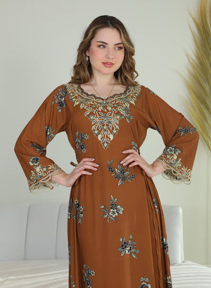 جلابية بنت البلاد السعودية الصيفية للنساء من مجموعة بنت البلاد الجديدة بتصاميم فاخرة - 4152