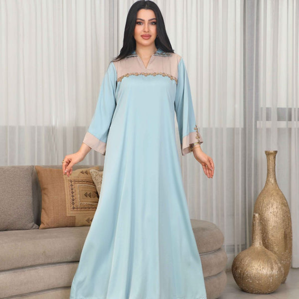 BintAlBilad Saudi Summer Jalabiya For Women New Collection Luxury Designs - 4353