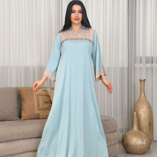 BintAlBilad Saudi Summer Jalabiya For Women New Collection Luxury Designs - 4353