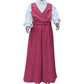Saudi Girls’ School Uniform – Pink Jumper with White Shirt (Style - two)