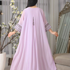 BintAlBilad Saudi Summer Jalabiya For Women New Collection Luxury Designs - 4395