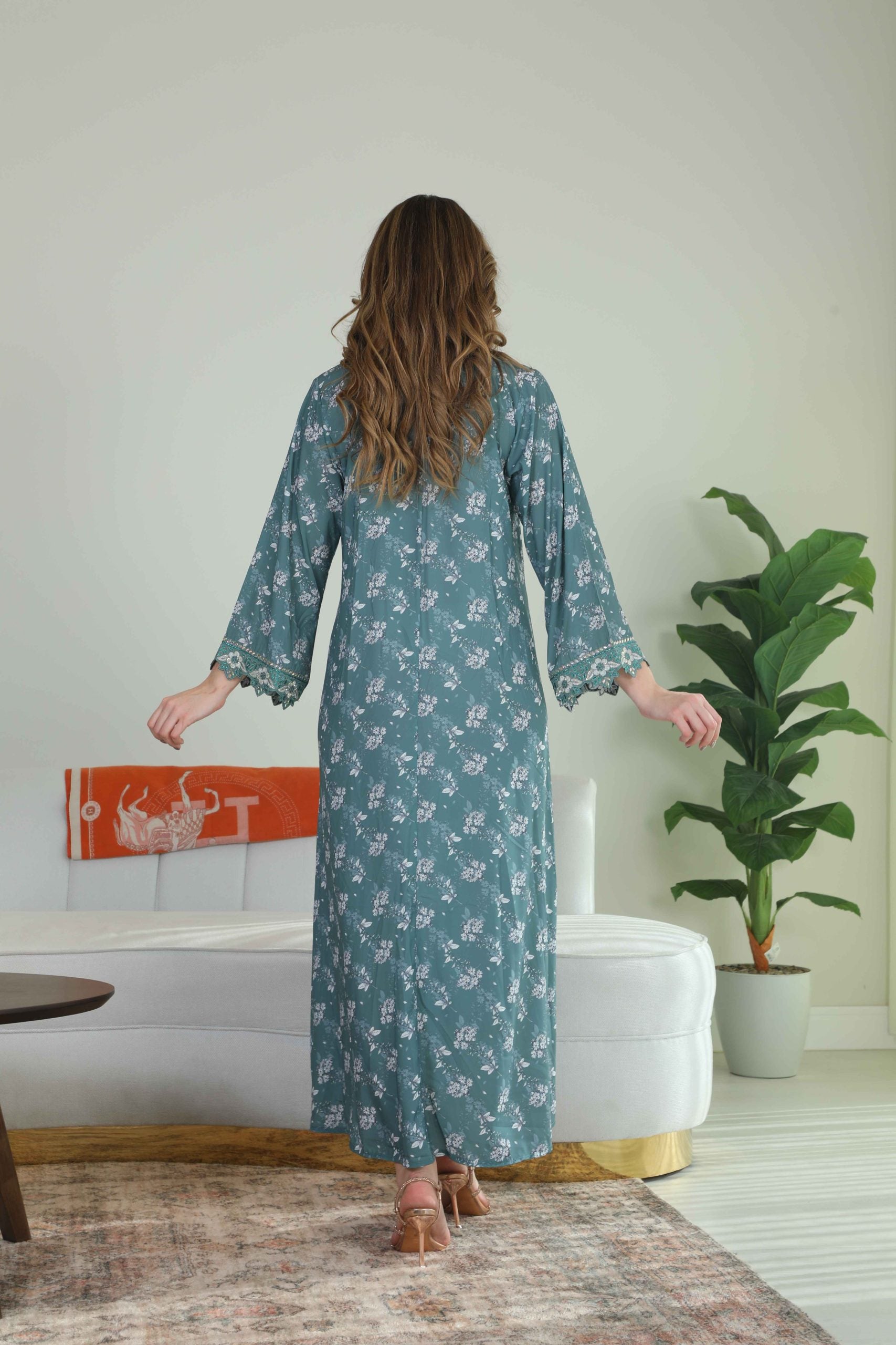 BintAlBilad Saudi Summer Jalabiya For Women New Collection Luxury Designs - ZR-530