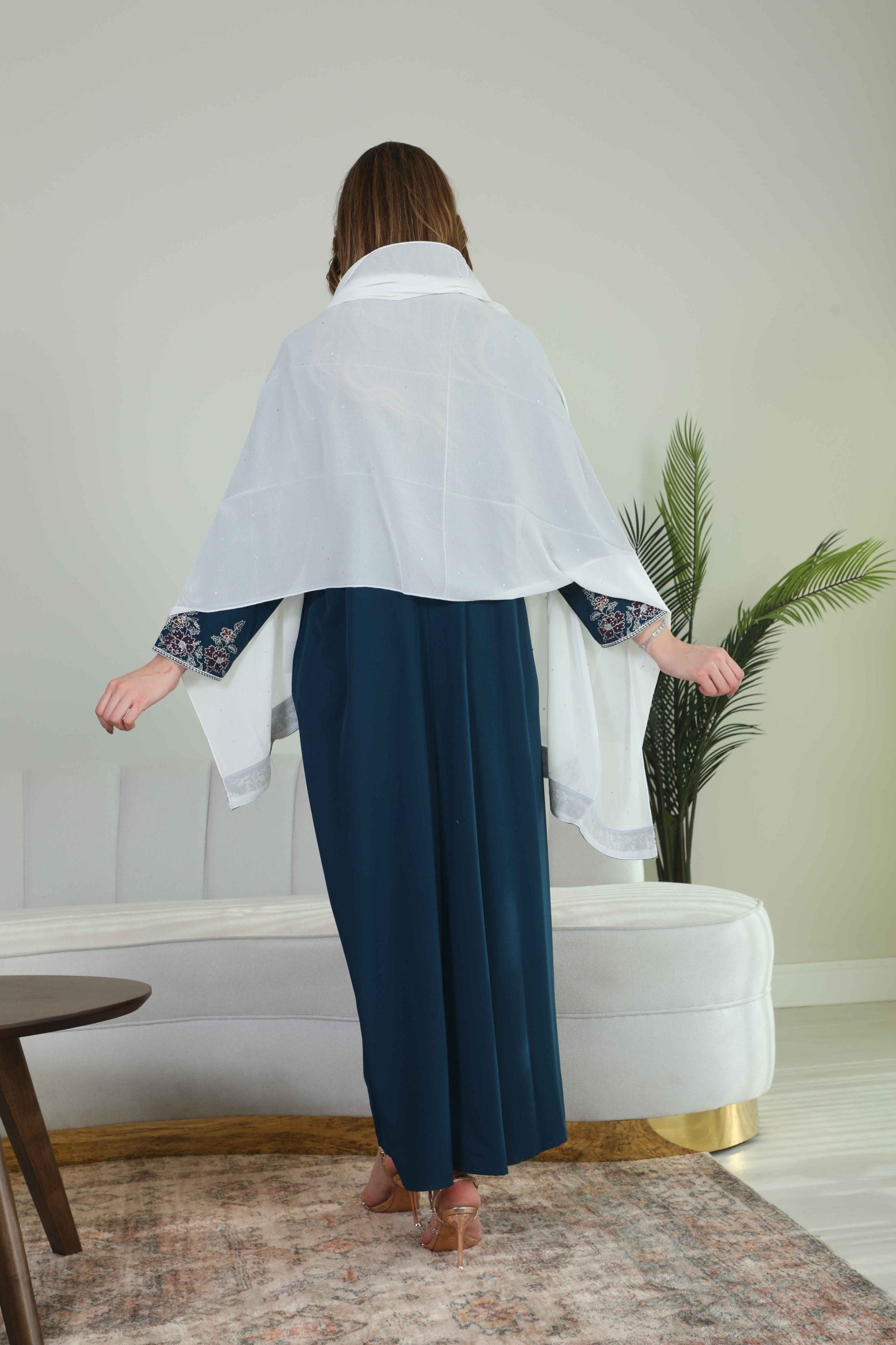 BintAlBilad Saudi Summer Jalabiya For Women New Collection Luxury Designs - 4085