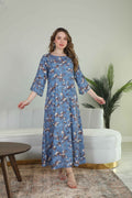 BintAlBilad Saudi Summer Jalabiya For Women New Collection Luxury Designs- 4264
