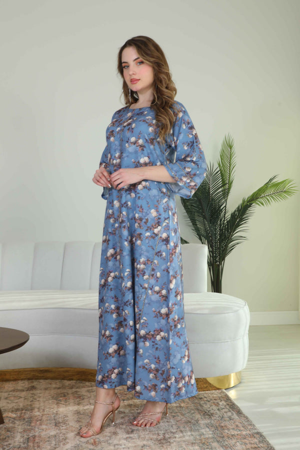 جلابية بنت البلاد السعودية الصيفية للنساء من مجموعة بنت البلاد الجديدة بتصاميم فاخرة - 4264