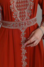 BintAlBilad Saudi Summer Jalabiya For Women New Collection Luxury Designs - 4235