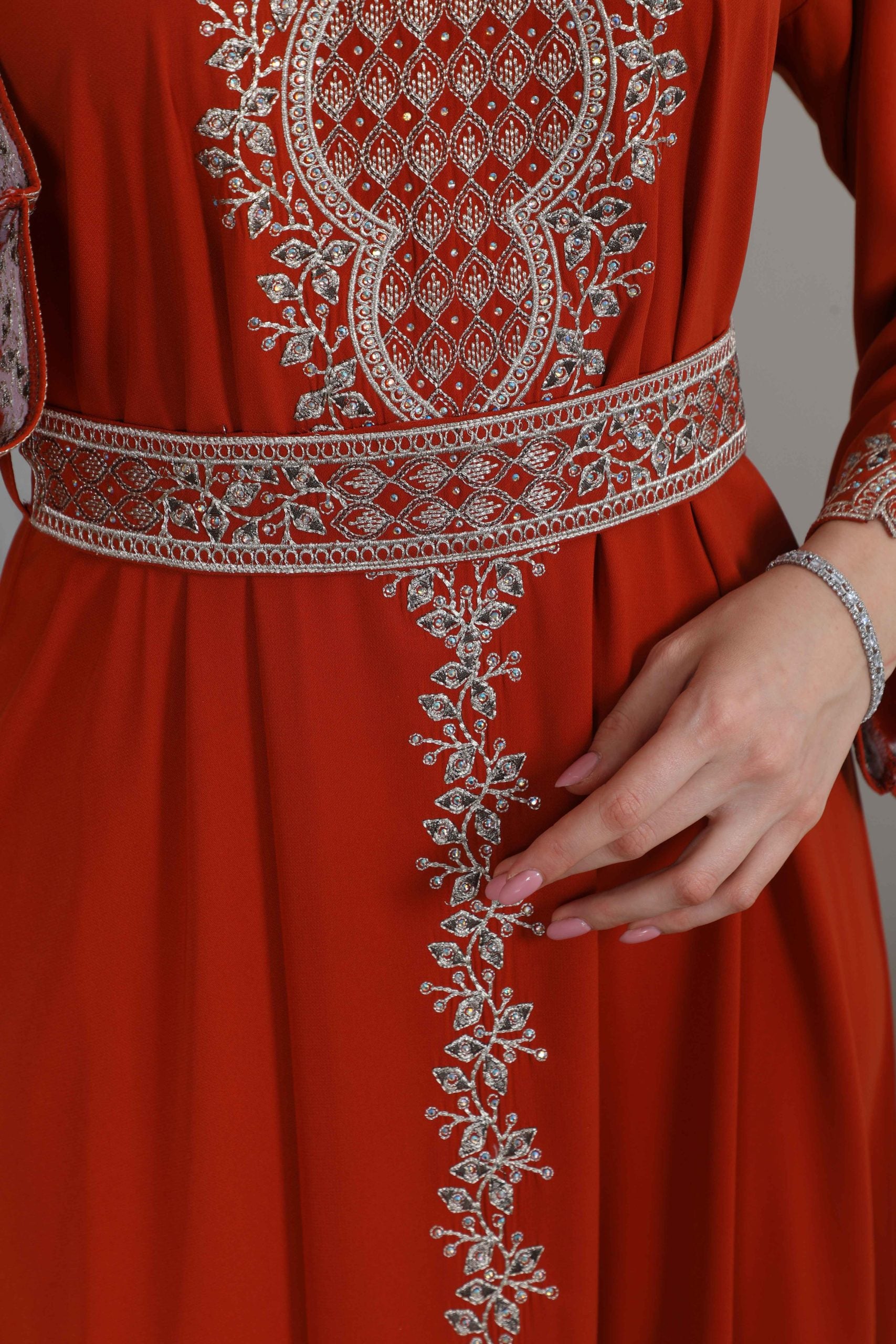 BintAlBilad Saudi Summer Jalabiya For Women New Collection Luxury Designs - 4235