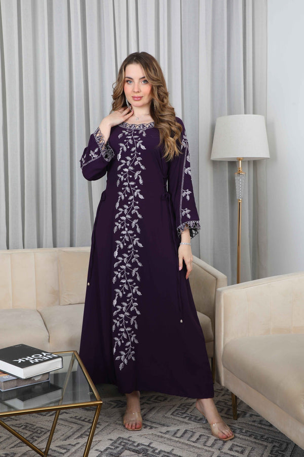 BintAlBilad Saudi Summer Jalabiya For Women New Collection Luxury Designs - ZR-499