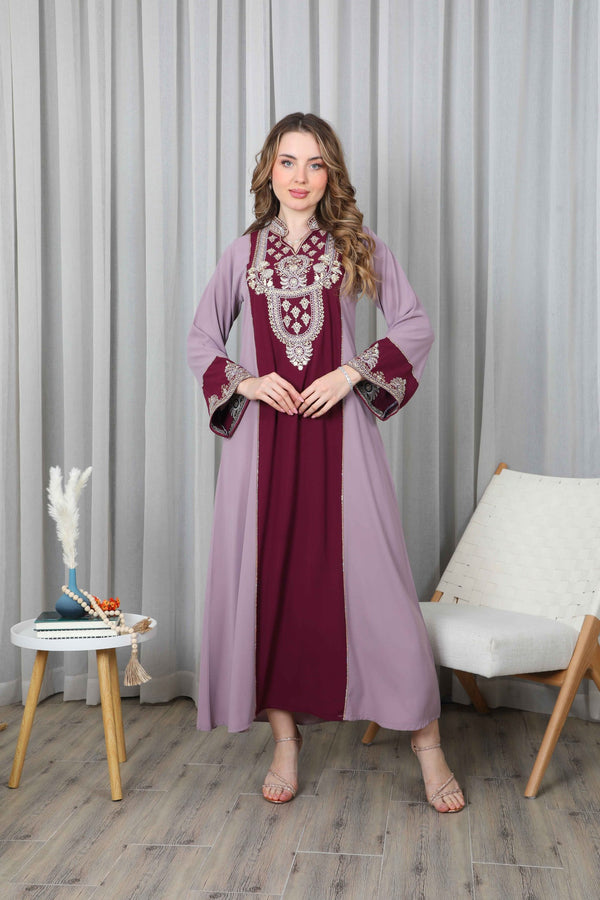 BintAlBilad Saudi Summer Jalabiya For Women New Collection Luxury Designs - ZR-447