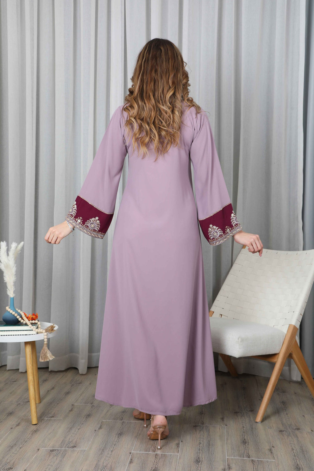 BintAlBilad Saudi Summer Jalabiya For Women New Collection Luxury Designs - ZR-447
