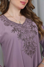 BintAlBilad Saudi Summer Jalabiya For Women New Collection Luxury Designs - 4280