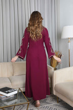 BintAlBilad Saudi Summer Jalabiya For Women New Collection Luxury Designs - ZR-511