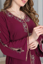 BintAlBilad Saudi Summer Jalabiya For Women New Collection Luxury Designs - ZR-511