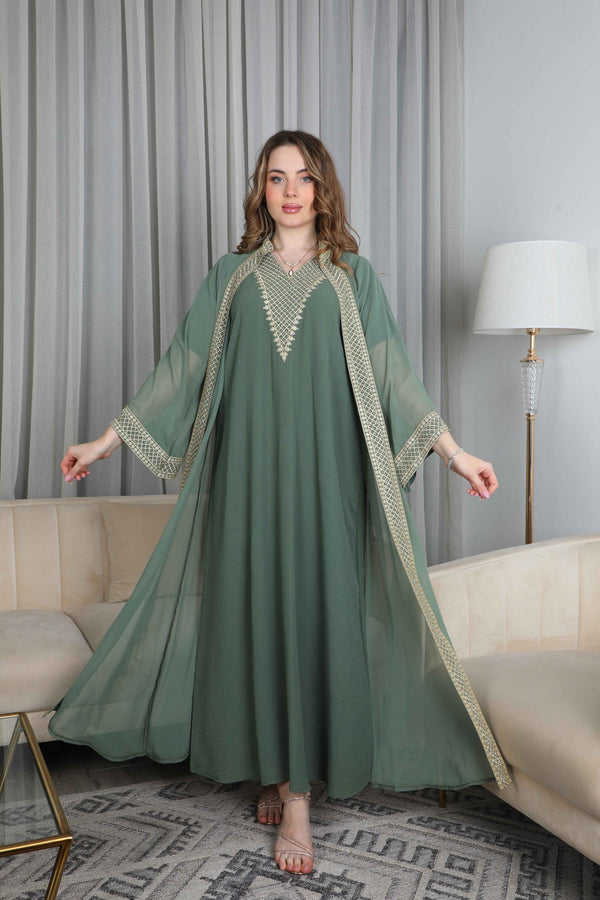 BintAlBilad Saudi Summer Jalabiya For Women New Collection Luxury Designs - 3781