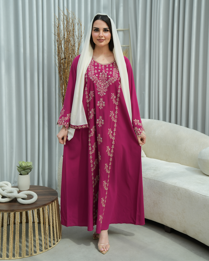 ZR725 - جلابية ذوق راقٍ بإطلالة محتشمة