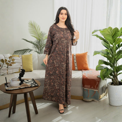 Elegant winter jalabiya with a distinctive modern design - DB238