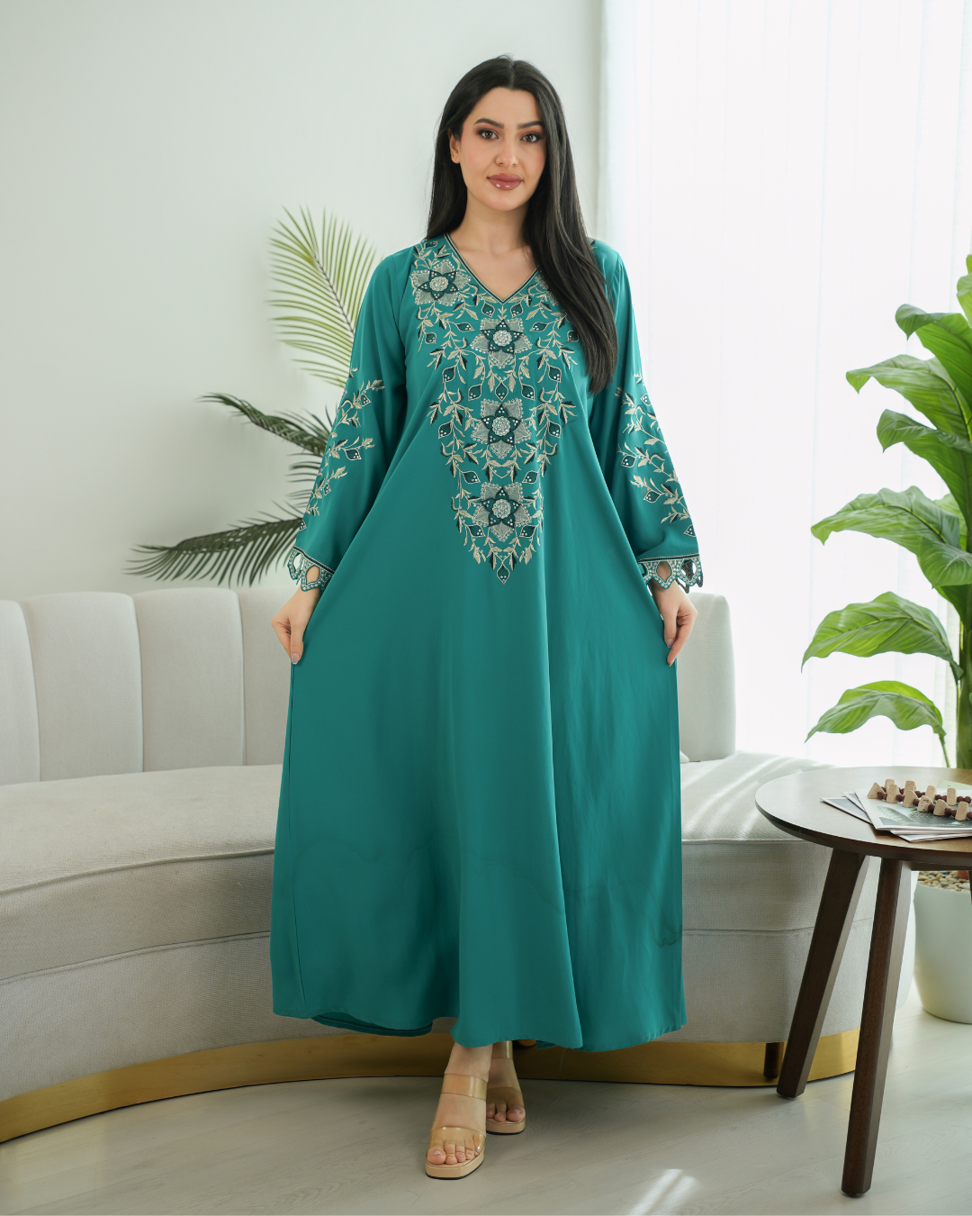 Elegant Eid Ul Fitr jalabiya with a distinctive modern design - 4480