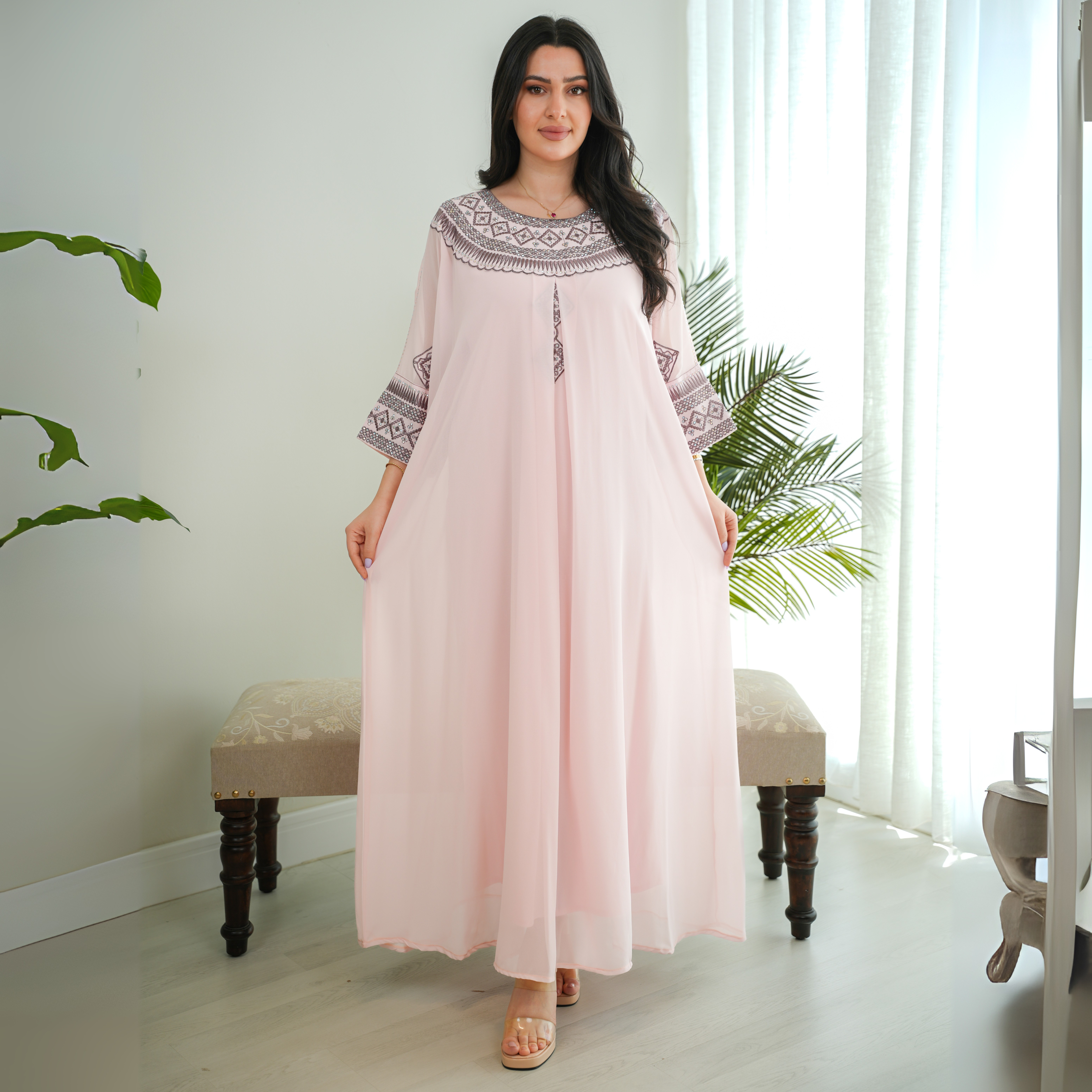 Bint Al-Bilad New Summer Collection 2025 | Stylish Jalabiyas & Kaftans - 4498
