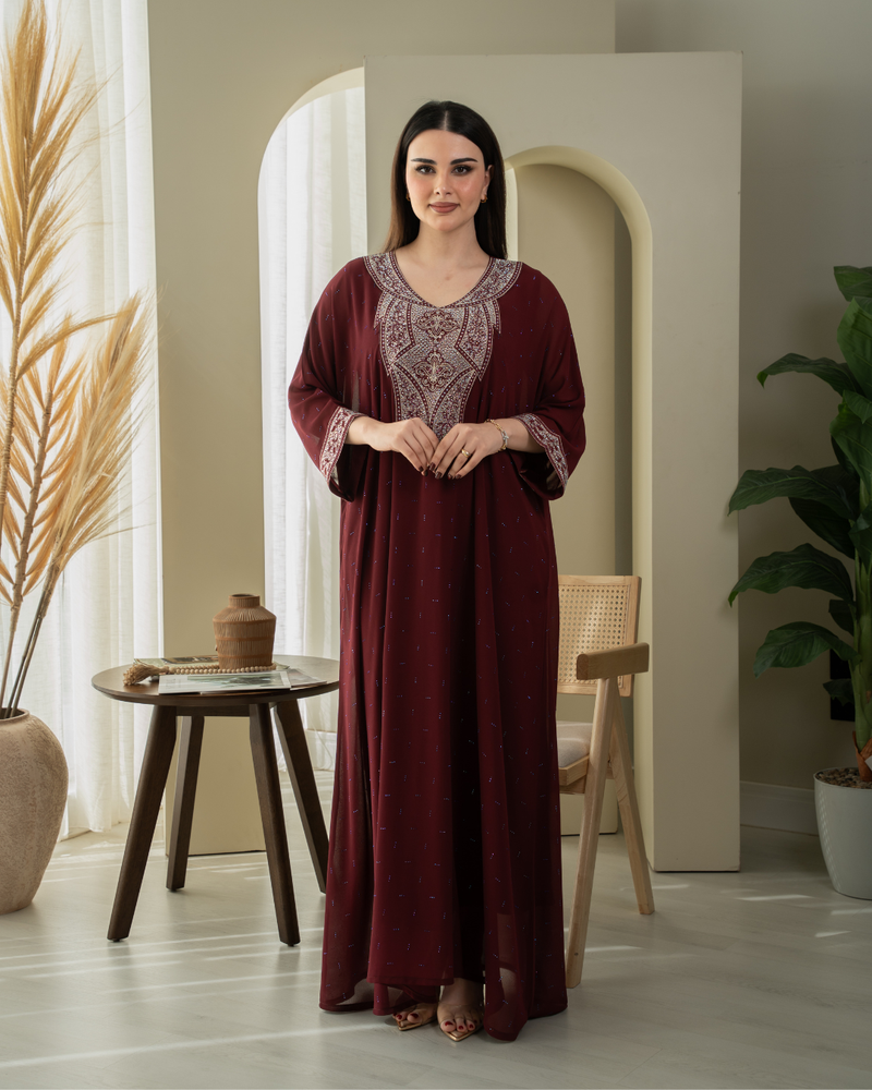 ZR739 - جلابية ذوق راقٍ بإطلالة محتشمة