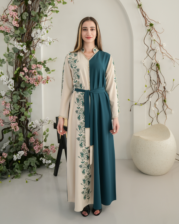 ZR717 - جلابية ذوق راقٍ بإطلالة محتشمة