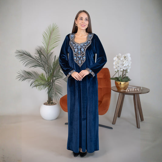 Elegant winter jalabiya with a distinctive modern design - DB218