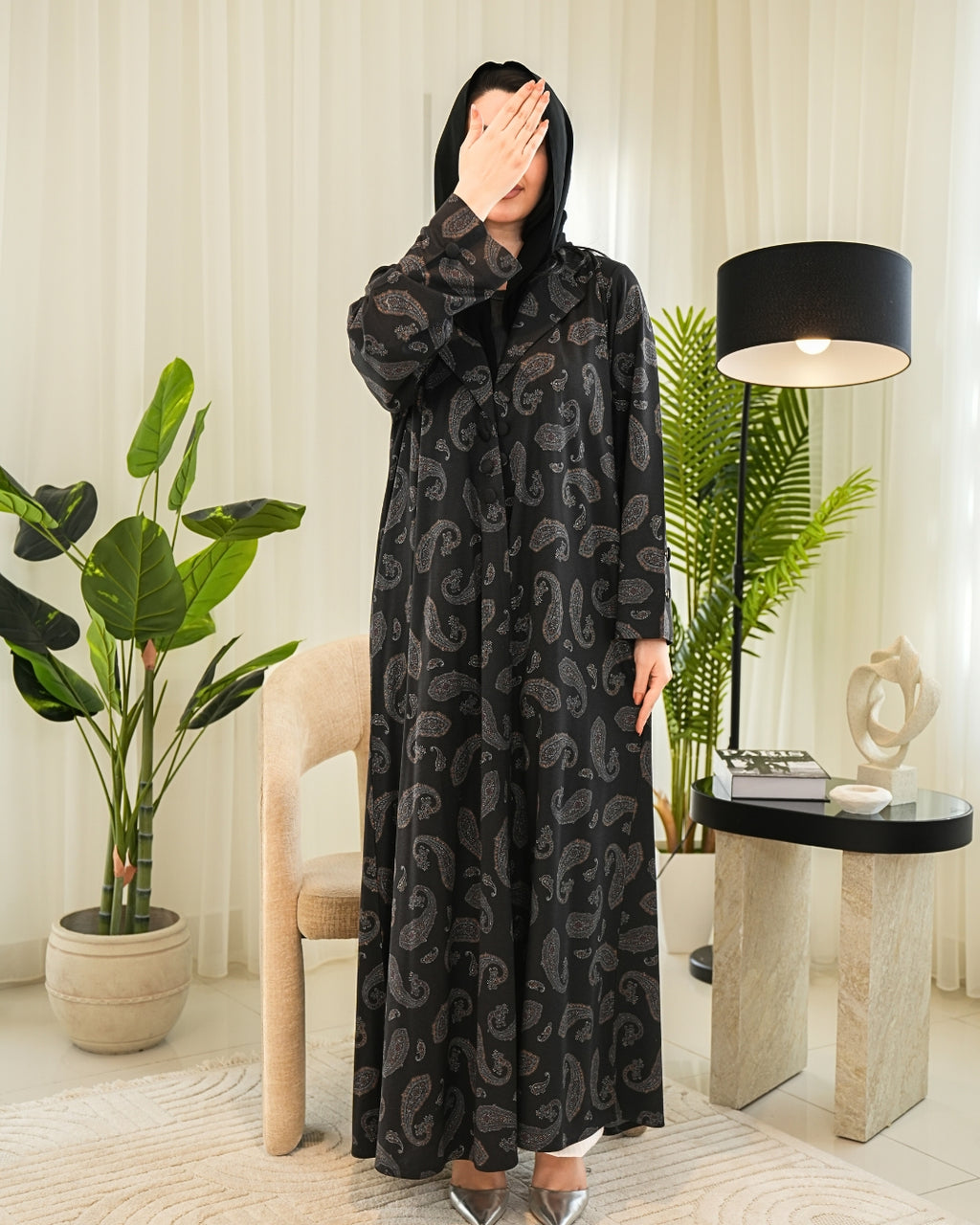 Winter Classic Abaya with Modern Cut – Timeless Modest Style By Bint Al Bilad - AB012