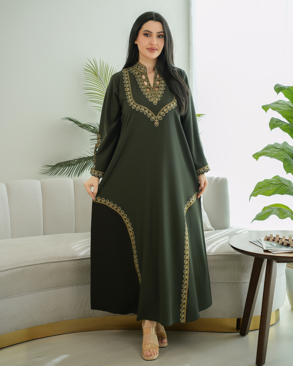 Majestic Grace Jalabiya – Where Saudi Elegance Meets Modern Style - 4514