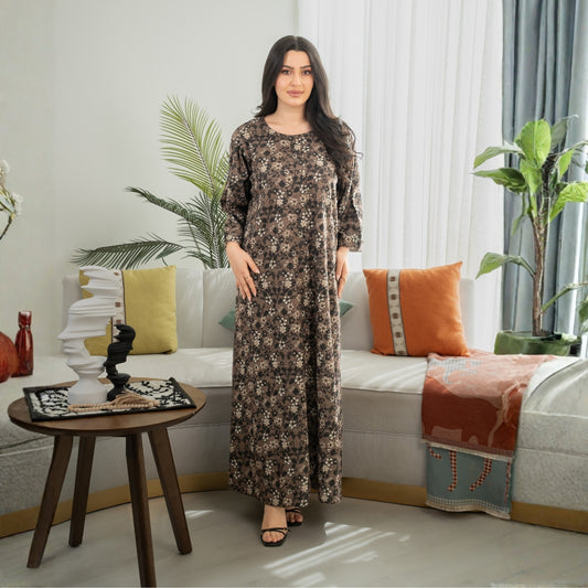 Elegant winter jalabiya with a distinctive modern design - DB245